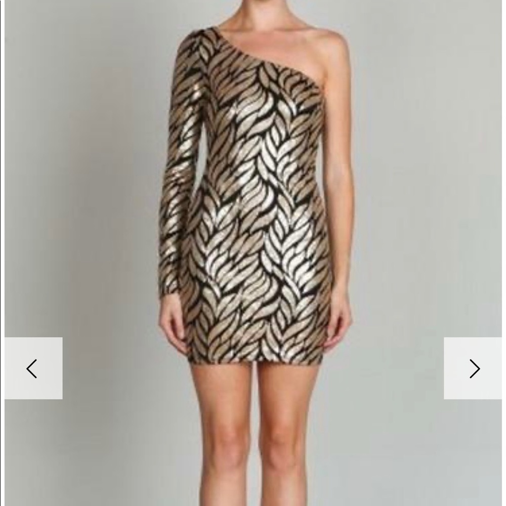 Ark & Co Poison Ivy Gold sequin dress